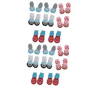 Toddmomy Lot De 2 Paires De Chaussettes Chaudes en Coton pour Chats Et Chiens - 16 Pièces X 2