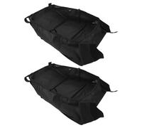 Toddmomy Lot de 2 Paniers de Rangement Multifonctionnels Noirs en Oxford pour Poussette, Accessoire sous Poussette Portable Compatible Modèles Canne et Classiques, pour Sorties en Famille