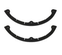 Toddmomy Lot de 2 Protections de Snowboard Anti-Collision en Caoutchouc Noir, Grosse Taille à Trois Trous, Pare-Chocs Robuste Compatible Plupart des Largeurs, Accessoire Léger et Pratique