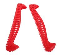 Toddmomy Lot de 2 Protège-Lames Élastiques Rouges pour Patins Artistiques et Hockey sur Glace Housses de Protection Souples 28 X 5 CM Accessoires de Patinage pour Garçon et Filles et