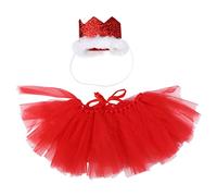 Toddmomy Lot de 2 Tutu en Tulle pour Chiens Robes Festives en Maille Vêtements Confortables pour Animaux de Compagnie Occasions Spéciales Photos