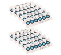 Toddmomy Lot de 20 Cartes de Mesure d'Humidité à Changement de Couleur Rapide Indicateurs d'Humidité Portables en Papier Réversible Étiquettes de Détection et Contrôle d'Humidité pour