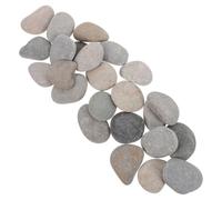 Toddmomy Lot de 24 Galets Naturels Plats 3-5 CM en Pierre Lisse pour Peinture sur Galets Pierres Décoratives pour Jardin Loisirs Créatifs Garçon et Filles et Adultes à