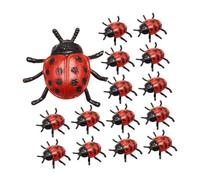 Toddmomy Lot de 24 Mini Coccinelles en Plastique pour Enfants Jouets Effrayants Figurines d'animaux Farces Et Farces en PVC