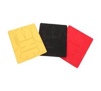 Toddmomy Lot de 3 Autocollants Antidérapants pour Souris Protection Intégrale en Silicone Grip Anti-Transpiration Noir Rouge Jaune Accessoires Universels pour Souris Gaming Fil