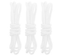 Toddmomy Lot de 3 Cordons continus, cordelette Blanche Extra épaisse de 3,5 mm pour Stores, 1,2 m (4 pi). | Corde tissée de remplacement pour rideaux romains, stores enrouleurs, stores cellulaires, vénitiens