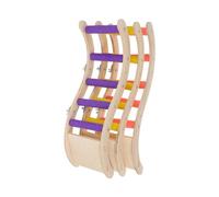 Toddmomy Lot De 3 Marches pour Oiseaux Échelle pour Perruches Cage À Perroquets Perchoir Escalier pour Perroquets Plateforme pour Perchoirs Petite Échelle en Bois