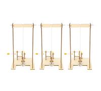 Toddmomy Lot de 3 modèles de à Main pour expériences de Physique - Jouet d'assemblage de mécanique à Monter soi-même pour projets scientifiques expérimentaux et Apprentissage