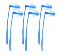 Toddmomy Lot de 3 paires de bouchons d'oreilles pour la natation, en silicone souple avec cordon, étanches, pour la natation, la douche, le sommeil, les ronflements, le travail et les concerts.
