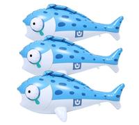 Toddmomy Lot de 3 Poissons flottants gonflables pour Enfants - Jeux Aquatiques Amusants - Décorations de fête sur Le thème de l'océan - Accessoires de fête d'anniversaire sur Le thème de
