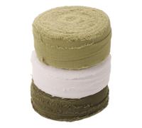 Toddmomy Lot de 3 rubans faits main à bords effilochés - Ruban à franges rustiques de 9 m x 2 cm - à pompons bohème pour bouquets, invitations de mariage champêtres et compositions