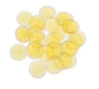 Toddmomy Lot de 30 Lentilles De Kaléidoscope pour Enfants Prisme Accessoire Prisme pour Kaléidoscope Lentilles en Acrylique Miroirs À Monter Soi-Même Jaunes