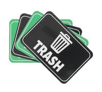 Toddmomy Lot de 4 Autocollants Magnétiques de Recyclage pour Poubelles, Fixation Magnétique, Taille Polyvalente, pour Écoles et Lieux Publics