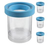 Toddmomy Lot de 4 boîtes d'isolement pour Aquarium - Chambre d'élevage Ronde en Plastique, boîte d'isolement Flottante en Maille, séparateur d'éclosion de guppys
