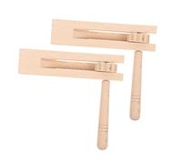Toddmomy Lot De 4 Hochets En Bois Pour Bébé Jouets Sensoriels Pour Enfants Instruments De Musique Pour Enfants Hochet