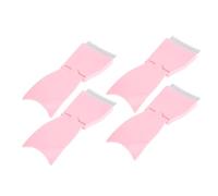 Toddmomy Lot de 4 Peignes à Sourcils Pliables en Plastique pour Maquillage et Salon de Beauté, Outil Polyvalent avec Manche Ergonomique, Séparateur de Cils Portable