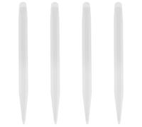 Toddmomy Lot de 4 Stylets Double Pointe pour Tablette Tactile, Stylets magnétiques Haute précision et sensibilité pour écrire et Dessiner sur écrans capacitifs (Blanc).