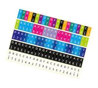 Toddmomy Lot de 5 Autocollants pour Kalimba en PVC Solide Notes Colorées pour Piano à Pouces Autocollants D’Introduction ’Apprentissage Compatibles pour Débutants et Pratique pour