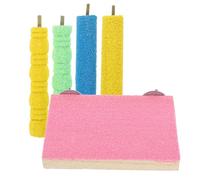Toddmomy Lot De 5 Balançoires pour Oiseaux Et Perroquets Support De Jeu Clochette Jouets À Mâcher pour Petits Oiseaux Couleur Aléatoire