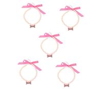 Toddmomy Lot De 5 Colliers Réfléchissants pour Chien Colliers pour Animaux De Compagnie Colliers pour Chiots Nœud Décoratif À La Mode pour Chats