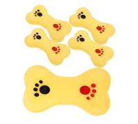 Toddmomy Lot de 5 Jouets Sonores D'os en Plastique Souple Petits Jouets Résistants pour Bain et Jeu Adaptés aux Bébés et Animaux de Compagnie Coloré Safe pour Garçon et Filles et Chiens
