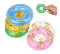 Toddmomy Lot de 5 mini flotteurs pour boissons, accessoires de piscine de poupée de 86,4 cm, anneaux de natation miniatures en PVC pour porte-gobelet, décoration de fête sur la plage d'été