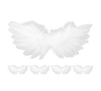 Toddmomy Lot de 5 Petites Ailes de poupée Ailes d'ange Miniatures réalistes compatibles avec Les poupées (échelle 1/6) - Accessoires pour la décoration de Maison de poupée, Le Bricolage et Les