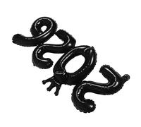 Toddmomy Lot de 6 Ballons en Aluminium Noir 2026, Chiffres Décoratifs 86 X 39 Cm, Accessoires pour Fête du Nouvel An, Fournitures pour Séances Photo et Anniversaires, Décorations Festives