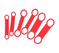 Toddmomy Lot de 6 Bracelets de Rechange en Silicone Rouge pour Médailles d'Identification de Chien, Taille S, M et L, Bande Élastique Silencieuse à Glisser, Porte-Étiquette Solide et