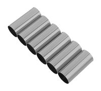 Toddmomy Lot de 6 Cache-Douilles Métalliques E14 Manchons Chromés Diamètre 25 MM Longueur 60 MM Supports pour Suspensions et Lustres Bougies Adaptés pour Éclairage Intérieur Décoratif