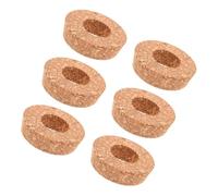 Toddmomy Lot De 6 Couvercles Muraux en Liège pour Vases Hydroponiques avec Trou Central Décoratifs pour Plantes Dintérieur