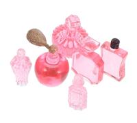 Toddmomy Lot de 6 Flacons de Parfum Miniatures en Résine Brillants, Décoration pour Maison de Poupée, Accessoires DIY, Objets Décoratifs Miniatures pour Scènes et Collections