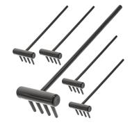 Toddmomy Lot de 6 Mini Râteaux Zen Décoratifs pour Bac à Sable et Jardin, Petits Outils en Plastique Noir 40 Cm pour Motifs Précis et Relaxation Créative