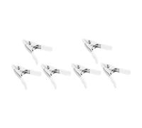 Toddmomy Lot de 6 Pinces à Ressort Métalliques Nickelées 10 Cm avec Revêtement Anti-rayures Blanc, Force de Serrage Élevée pour Travail du Bois, Loisirs Créatifs et Fixation de Tissus