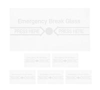 Toddmomy Lot de 6 Protections de Sécurité Incendie pour Brise-vitre - Couvercle de Protection Transparent - Remplacement Universel pour Point D'appel - D'interrupteur Résistante Aux Hautes