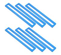 Toddmomy Lot de 6 Règles Marque-Pages de Guide de Lecture Bleues en Acrylique pour Dyslexiques Bandes de Lecture pour Élèves Outil Portable de Suivi des Lignes Adapté aux Livres Scolaires