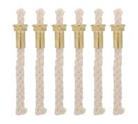 Toddmomy Lot de 6 Tubes Porte-mèches pour Lampe à pétrole - Insert de brûleur métallique de Rechange pour Lampe à pétrole et Lanterne - Pièce de réparation pour Guide-mèche - Accessoires pour