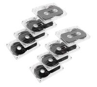 Toddmomy Lot de 8 Cassettes Audio Vierges 60 Bandes d'Enregistrement Plastiques Cassettes d'Enregistrement Musical Rétro pour Messages Vocaux Tutoriels et Enregistrements Personnels