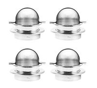 Toddmomy Lot de 8 Coupelles d'Entrée Universelles pour Foot Anneaux de But en Plastique Argenté Insert à Visser 2 Trous Homme/Femme Pièces Détachées pour Réparation et Jeu Précis