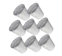 Toddmomy Lot de 8 Doublures en Aluminium Seau à Graisse pour Barbecue Extérieur, Résistance Haute Température, Format Petit, Accessoires la Cuisine Multifonctions pour Récupération Huile