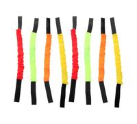 Toddmomy Lot de 8 élastiques colorés pour Course à Trois Jambes : Jeux de Relais pour Anniversaires, carnavals, journées Sportives, Jeux de cohésion d'équipe, etc.