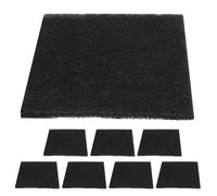 Toddmomy Lot de 8 Filtres à Charbon Actif Carrés 16,5×15 Cm Épaisseur 1 Cm pour Bac à Litière et Composteur, Coussinets Filtrants Recharge Anti-odeurs pour Litière de Chat, Accessoires