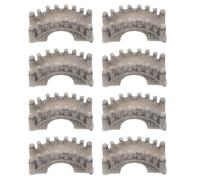 Toddmomy Lot de 8 ponts Miniatures : ponts en résine à Monter soi-même pour créer des paysages, des terrariums Miniatures, scènes de Trains et Accessoires pour bonsaïs asiatiques.