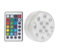 Toddmomy Lumières LED Étanches Submersibles pour Piscine avec Télécommande Infrarouge, Décoration Lumineuse pour Fête, Lampe Abs avec Ventouses et Aimants