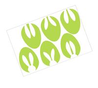 Toddmomy Lumineux Mur Autocollant DIY Rougeoyant De Pâques Fenêtre Autocollant Brillent Dans Le Noir Lapin Stickers DIY Lapin Wall Sticker Set pour Enfant Adulte École À La Maison Parti