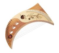Toddmomy Lyre Harpe Bois Cordes Métalliques Instrument à Cordes pour Garçon Fille Adultes Cadeau Musical Couleur Aléatoire Couleur Aléatoire