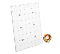 Toddmomy Magnetic Pegboard Math Manipulative Toy for Classroom Montessori Geoboard with Rubber Bands Adjustable Stem Teaching Aid for Elementary Students