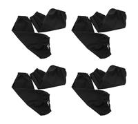Toddmomy Manches Longues Imperméables et Résistantes à L’huile, Surmanches en Tissu Doux et Solide, Protection Étanche Cuisine et Ménage, Lot de 4 Paires Noires, Accessoire pour Travaux