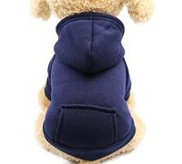 Toddmomy Manteau Chaud pour Chien Bleu Marine Taille M Matériau De Longévité Habillage Facile Sommeil Quotidien Élégant Mode pour Animaux De Compagnie Chaud