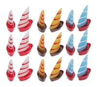 Toddmomy Maquettes de Voiliers Miniatures Décoratives en Résine, 30 Pièces Multicolores, Petites Tailles, Accessoires de Décoration D'aquarium pour Micro-paysages et Ornements Paysagers